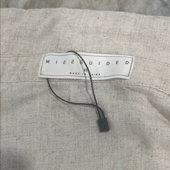 Missguided Beige Textured Fabric - Picture 6 of 9